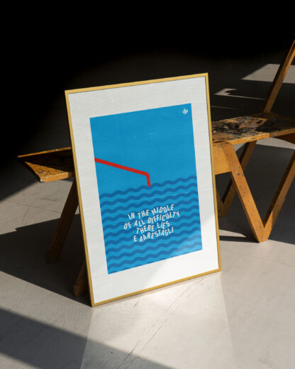 Mit dem Aarestägli Plakat durch den Winter – Bild 4